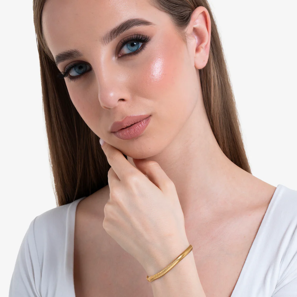 BRACCIALE DONNA IN ACCIAIO IP GOLD - Image 3
