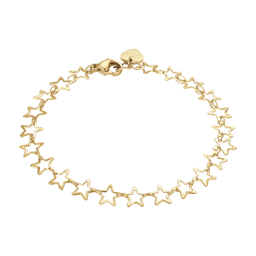 BRACCIALE DONNA IN ACCIAIO IP GOLD CON STELLE