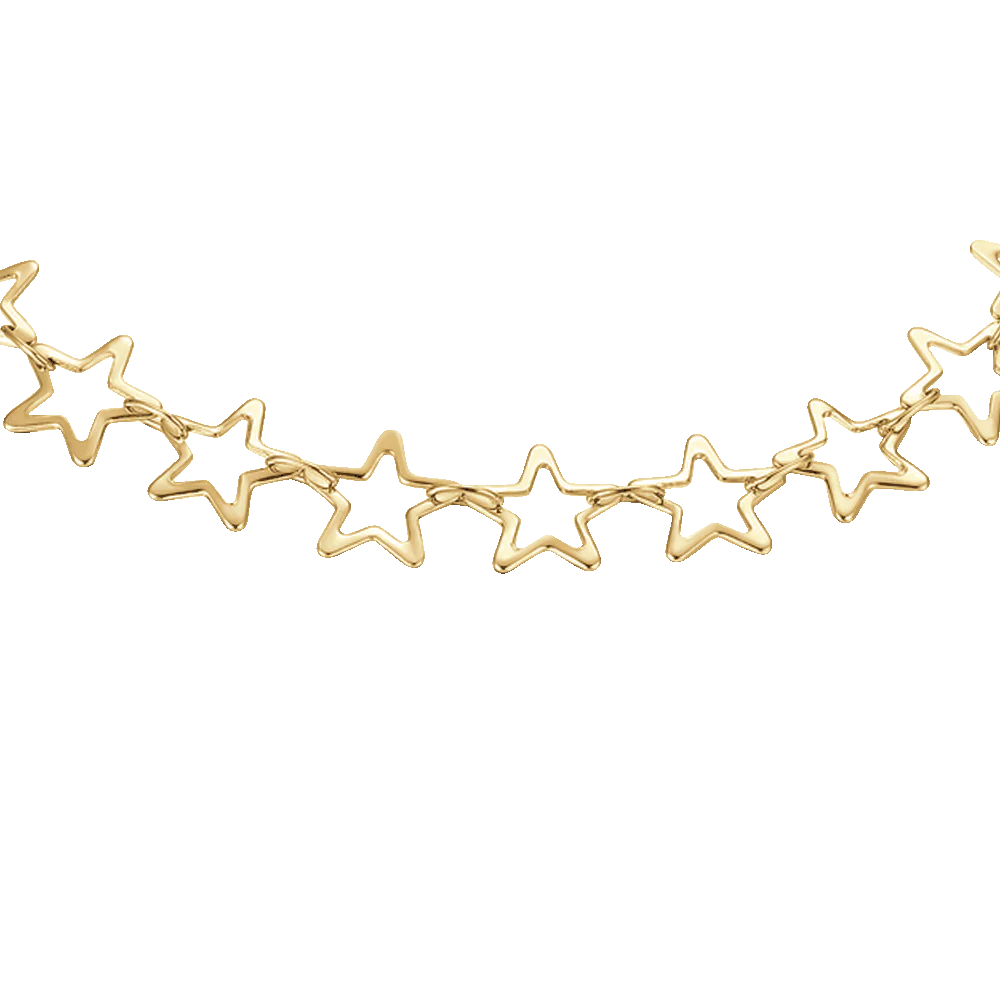 BRACCIALE DONNA IN ACCIAIO IP GOLD CON STELLE - Image 5