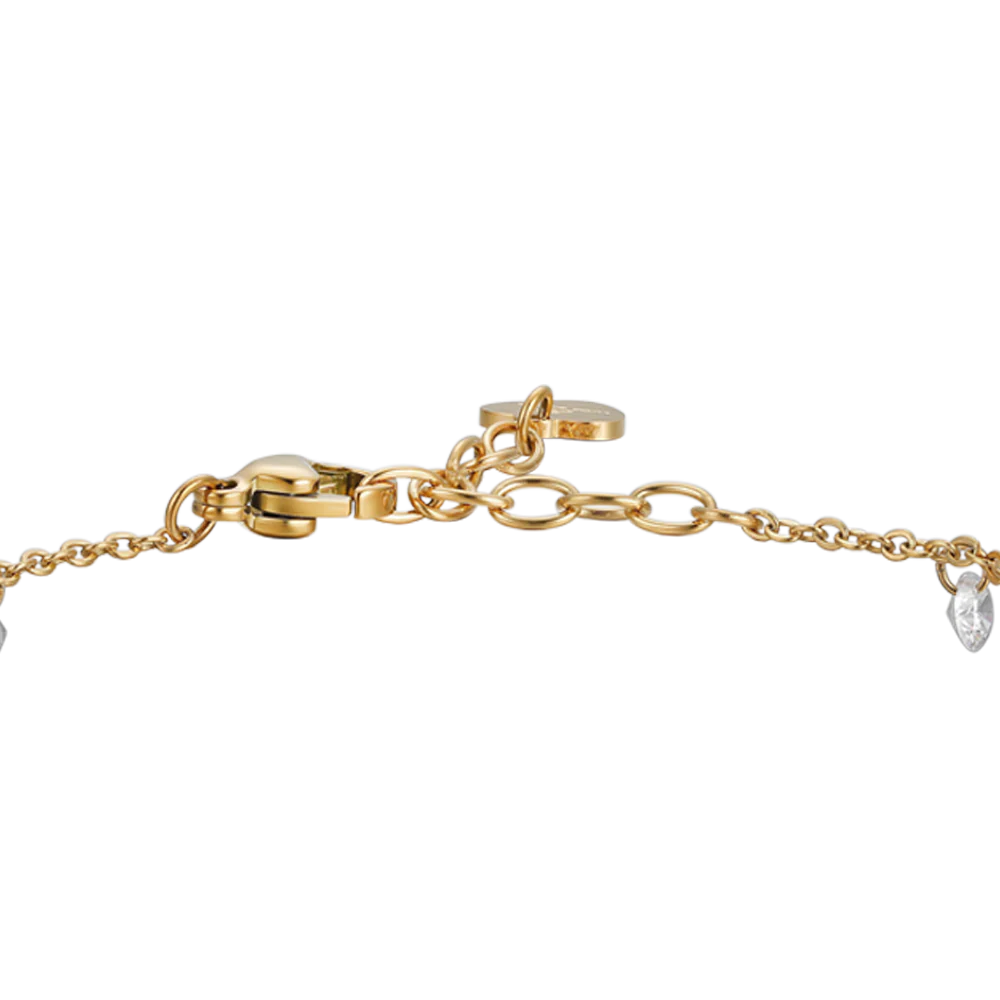 BRACCIALE DONNA IN ACCIAIO IP GOLD CON ZIRCONI BIANCHI - Image 5