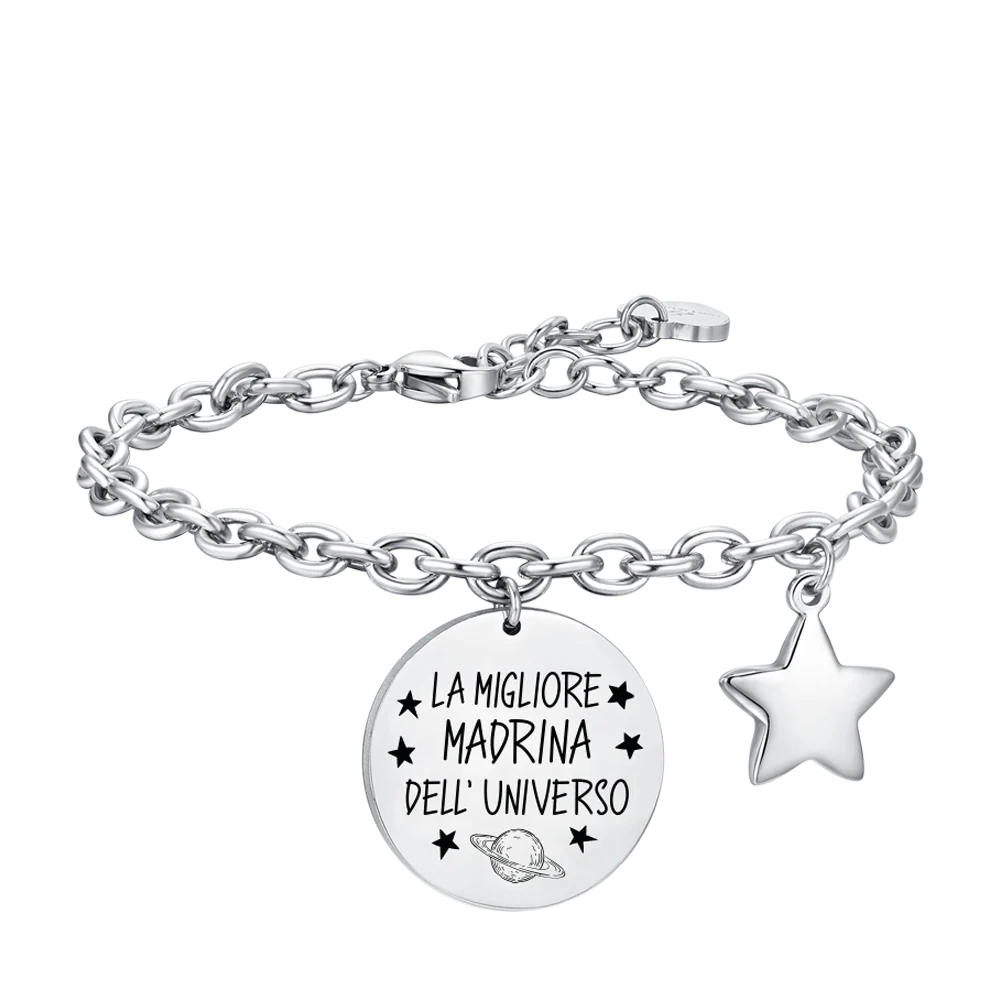 BRACCIALE DONNA IN ACCIAIO MADRINA