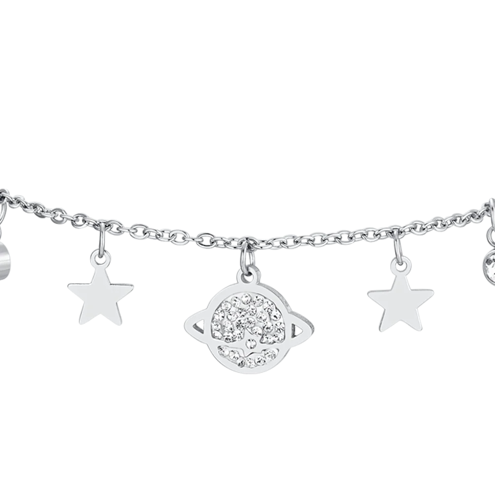 BRACCIALE DONNA IN ACCIAIO PIANETA E STELLE - Image 4