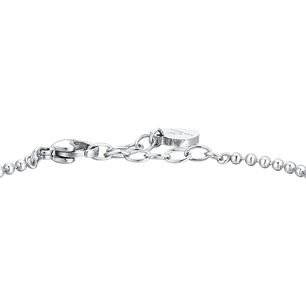 BRACCIALE DONNA IN ACCIAIO QUADRIFOGLIO E ZIRCONE - Image 5