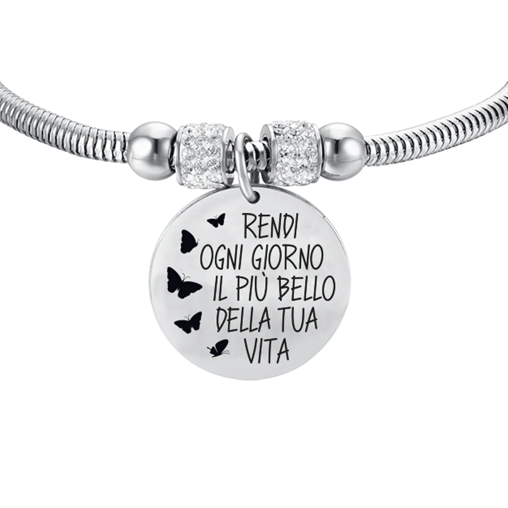 BRACCIALE DONNA IN ACCIAIO RENDI OGNI GIORNO IL PIÙ BELLO DELLA TUA VITA - Image 4