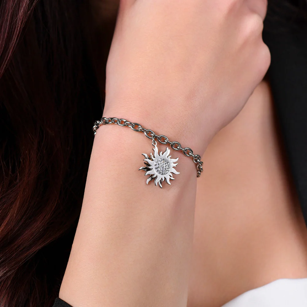 BRACCIALE DONNA IN ACCIAIO SOLE GIREVOLE - Image 3