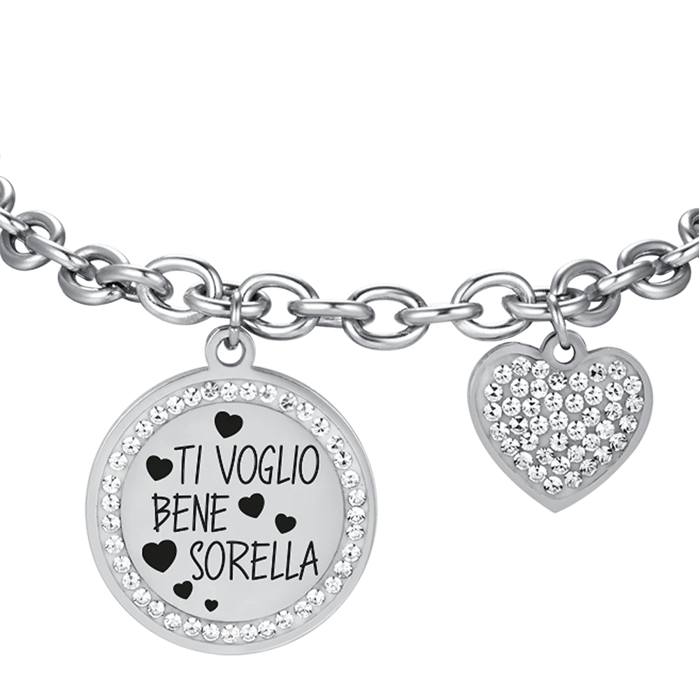 BRACCIALE DONNA IN ACCIAIO TI VOGLIO BENE SORELLA - Image 4