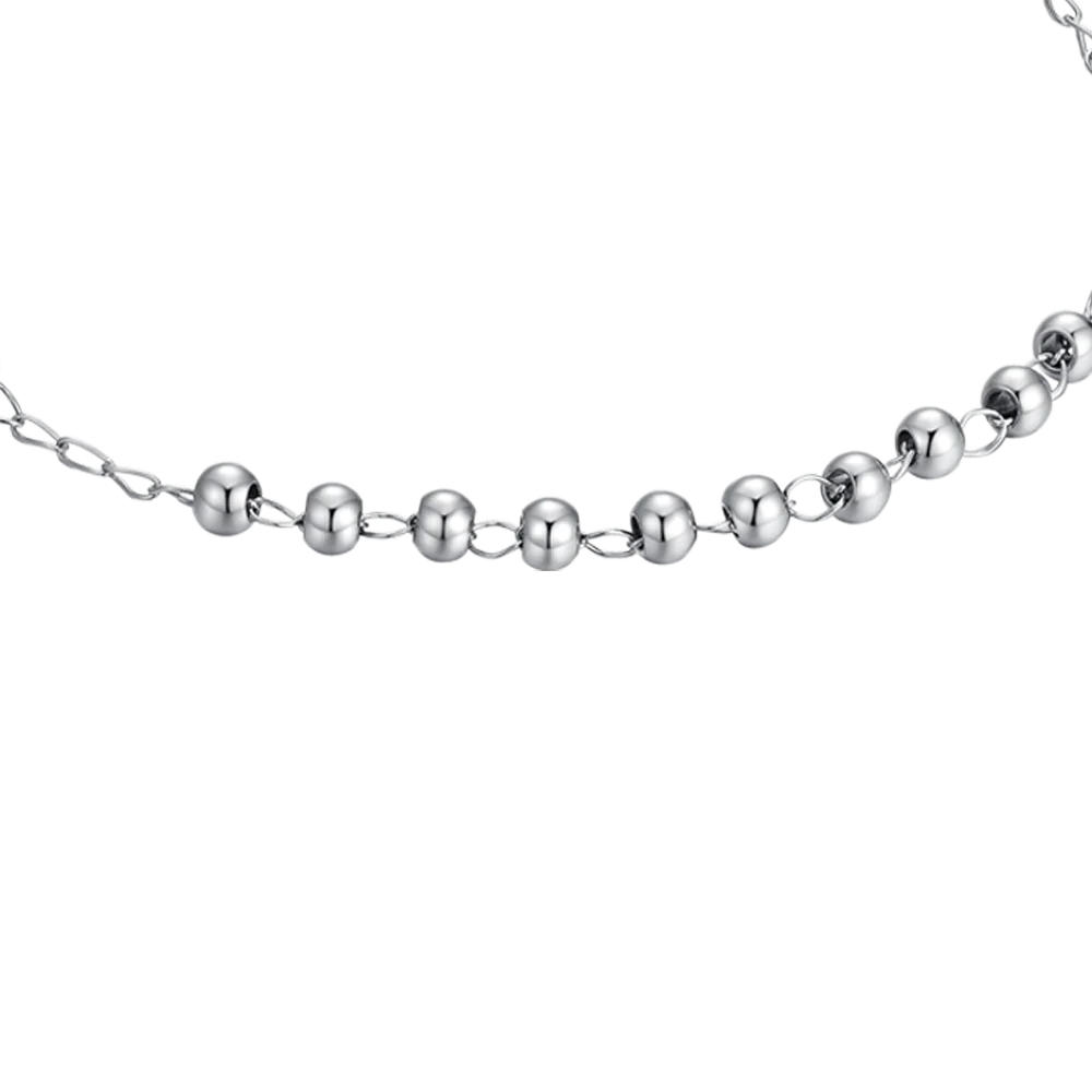 BRACCIALE DONNA ROSARIO IN ACCIAIO - Image 4