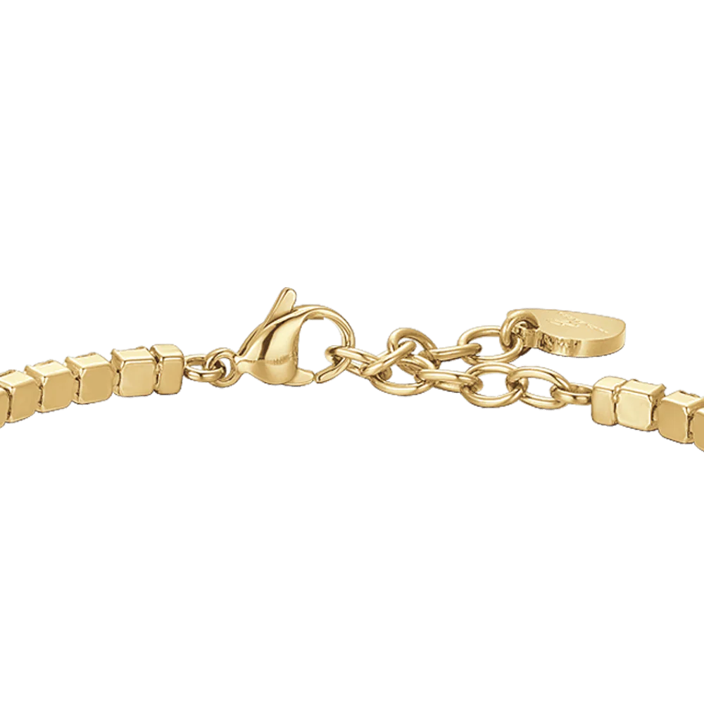 BRACCIALE DONNA TENNIS IN ACCIAIO IP GOLD CON CRISTALLI NERI - Image 3