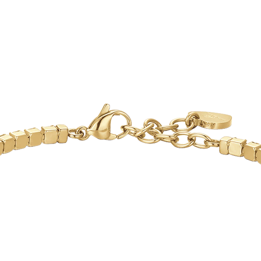 BRACCIALE DONNA TENNIS IN ACCIAIO IP GOLD CON CRISTALLI VIOLA - Image 3