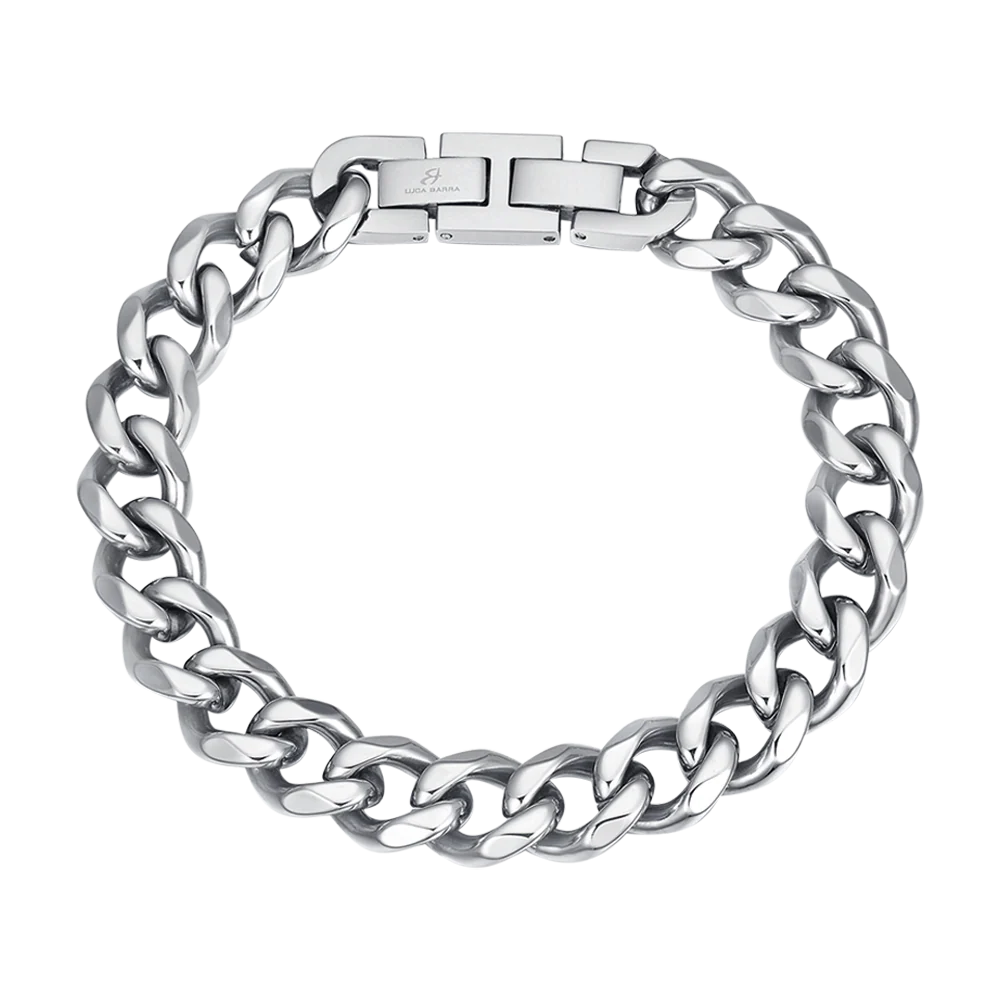 BRACCIALE UOMO IN ACCIAIO CATENA INTRECCIATA