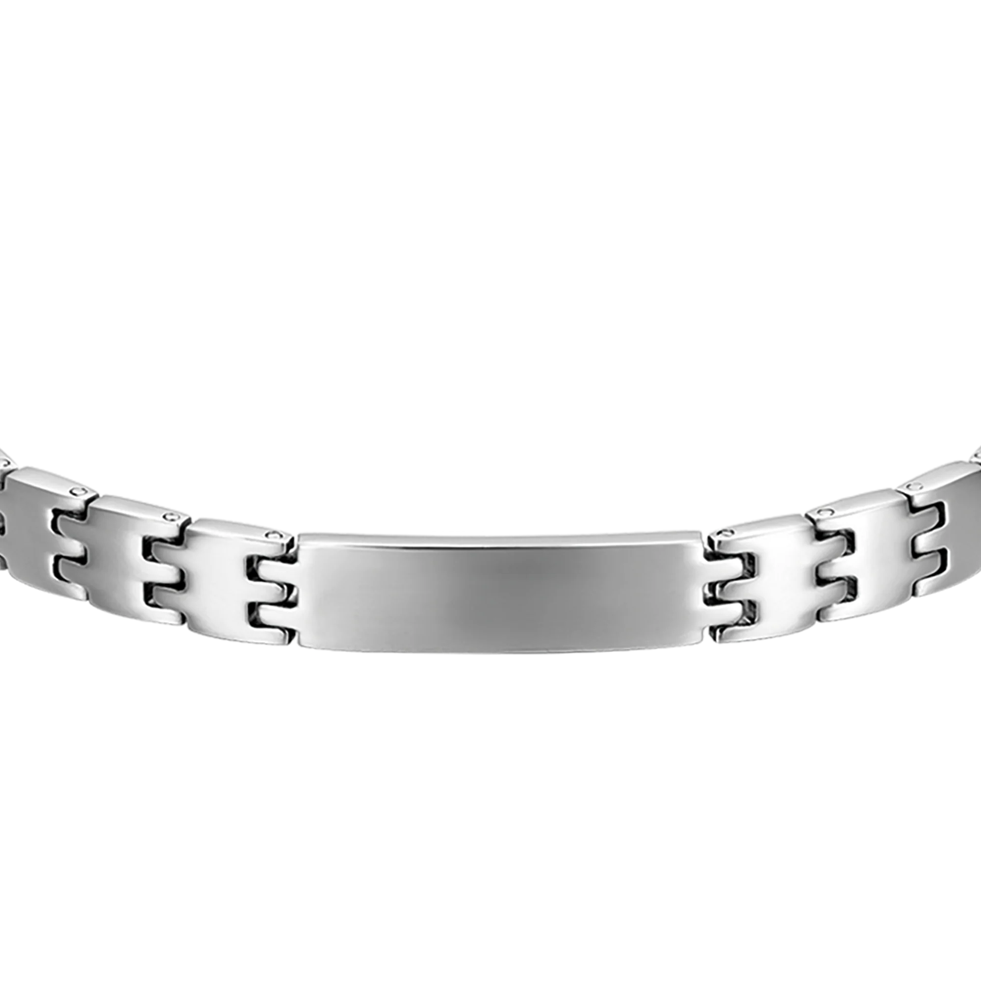 BRACCIALE UOMO IN ACCIAIO MAGLIA LARGA - Image 4