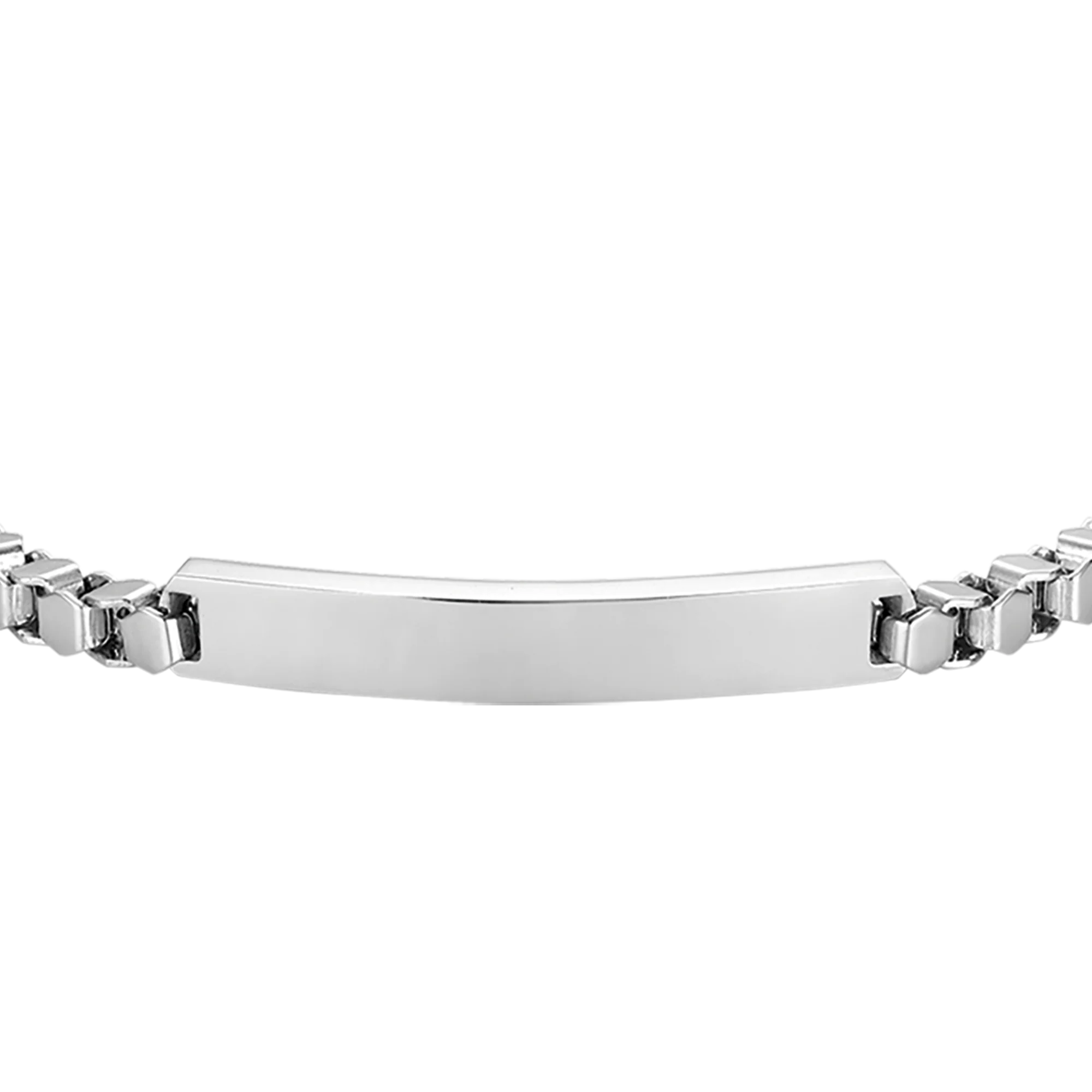 BRACCIALE UOMO IN ACCIAIO CON PIASTRA PERSONALIZZABILE - Image 4