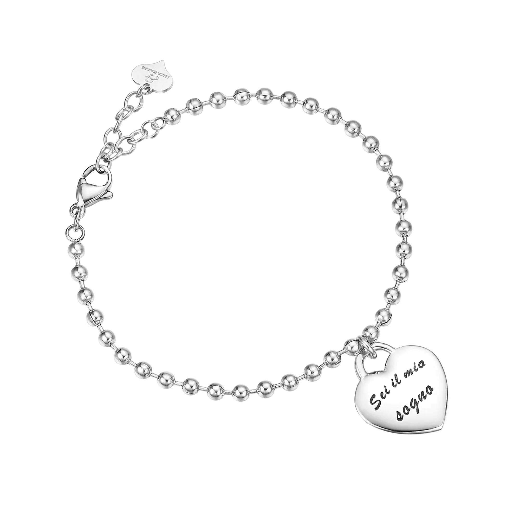 BRACCIALE IN ACCIAIO CON CIONDOLO IN METALLO SEI IL MIO SOGNO
