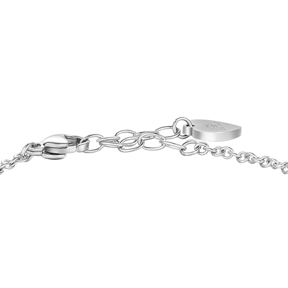 BRACCIALE IN ACCIAIO CON CORNO ROSSO E PUNTO LUCE - Image 5