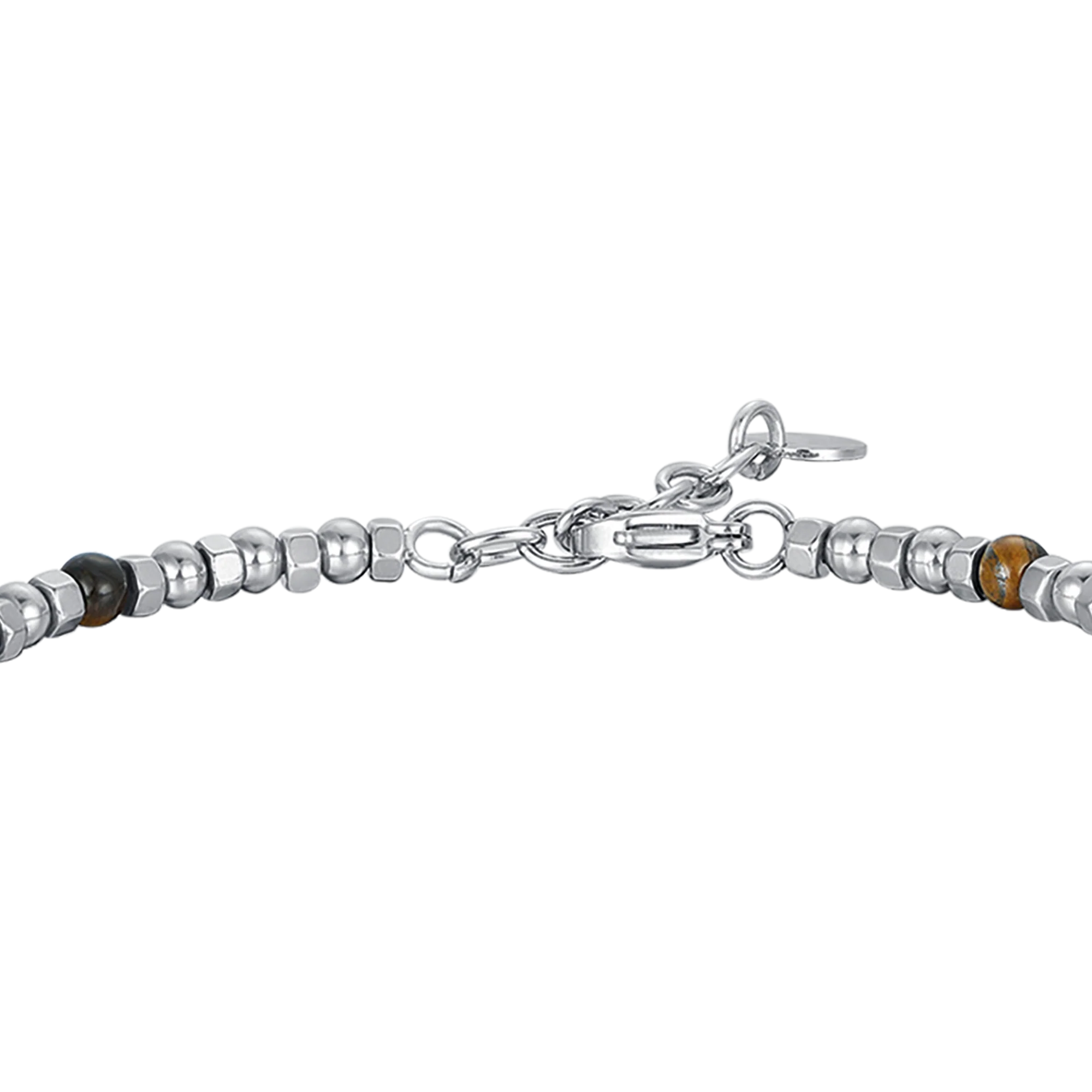 BRACCIALE UOMO IN ACCIAIO CON OCCHIO DI TIGRE E TIMONE - Image 5