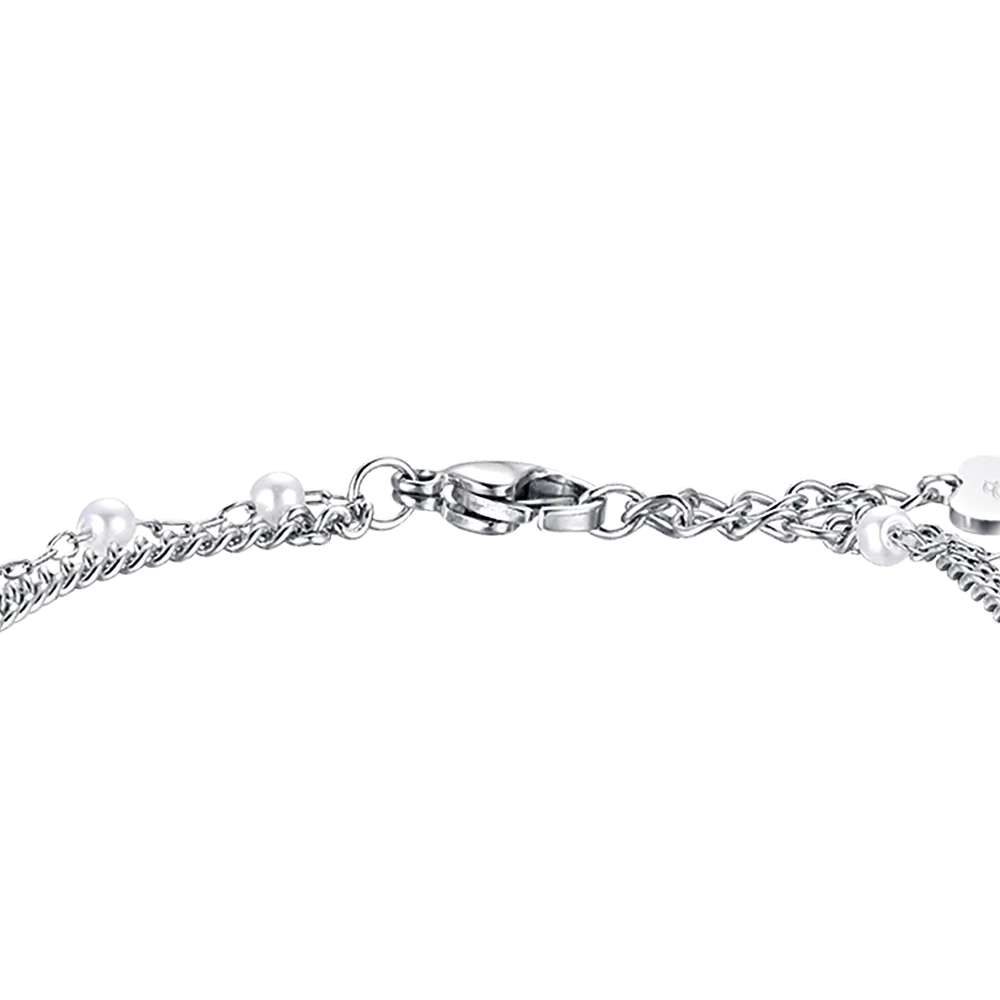 BRACCIALE DONNA IN ACCIAIO IP GOLD CON QUADRIFOGLIO - Image 3