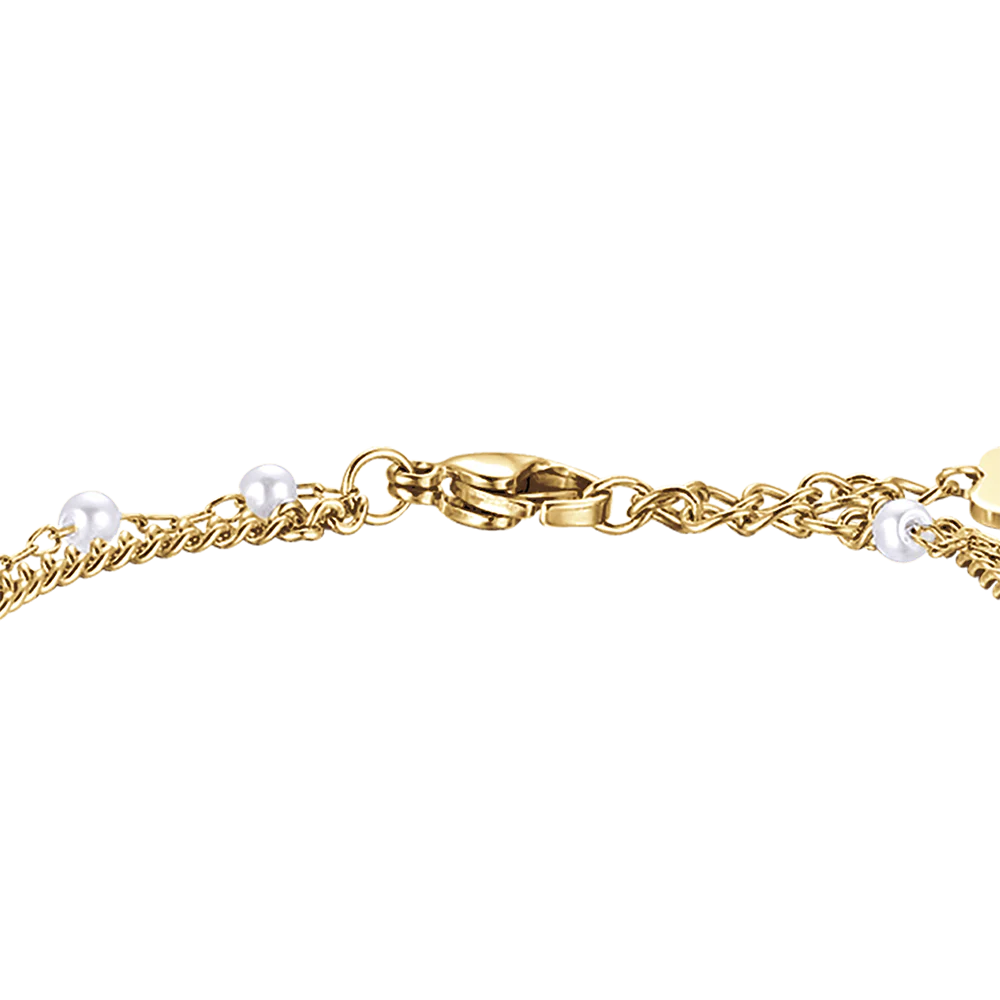 BRACCIALE DONNA IN ACCIAIO IP GOLD CON QUADRIFOGLIO - Image 9