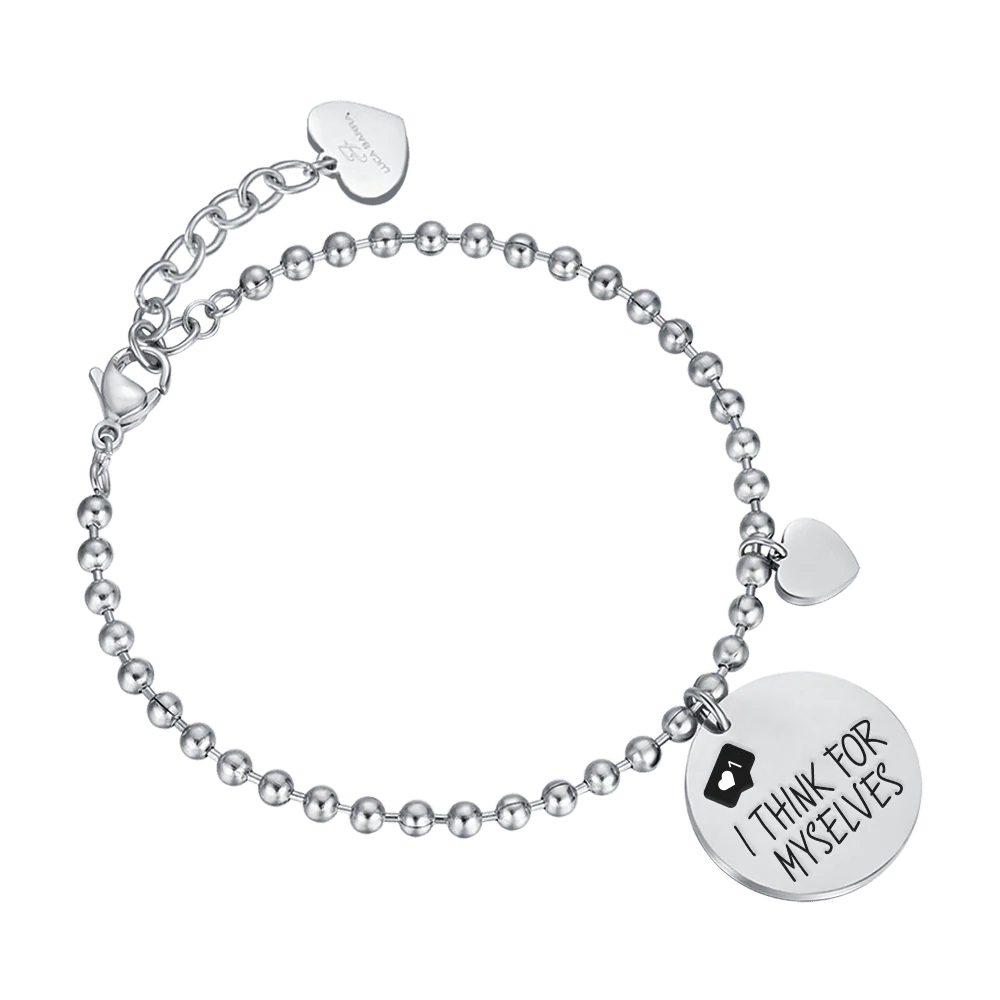 BRACCIALE DONNA IN ACCIAIO I THINK FOR MYSELVES