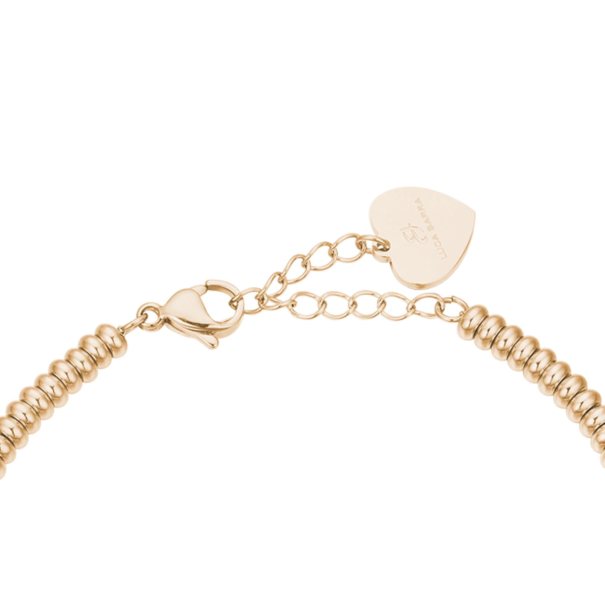 BRACCIALE IN ACCIAIO IP GOLD CON FARFALLA CON CRISTALLI BIANCHI - Image 5