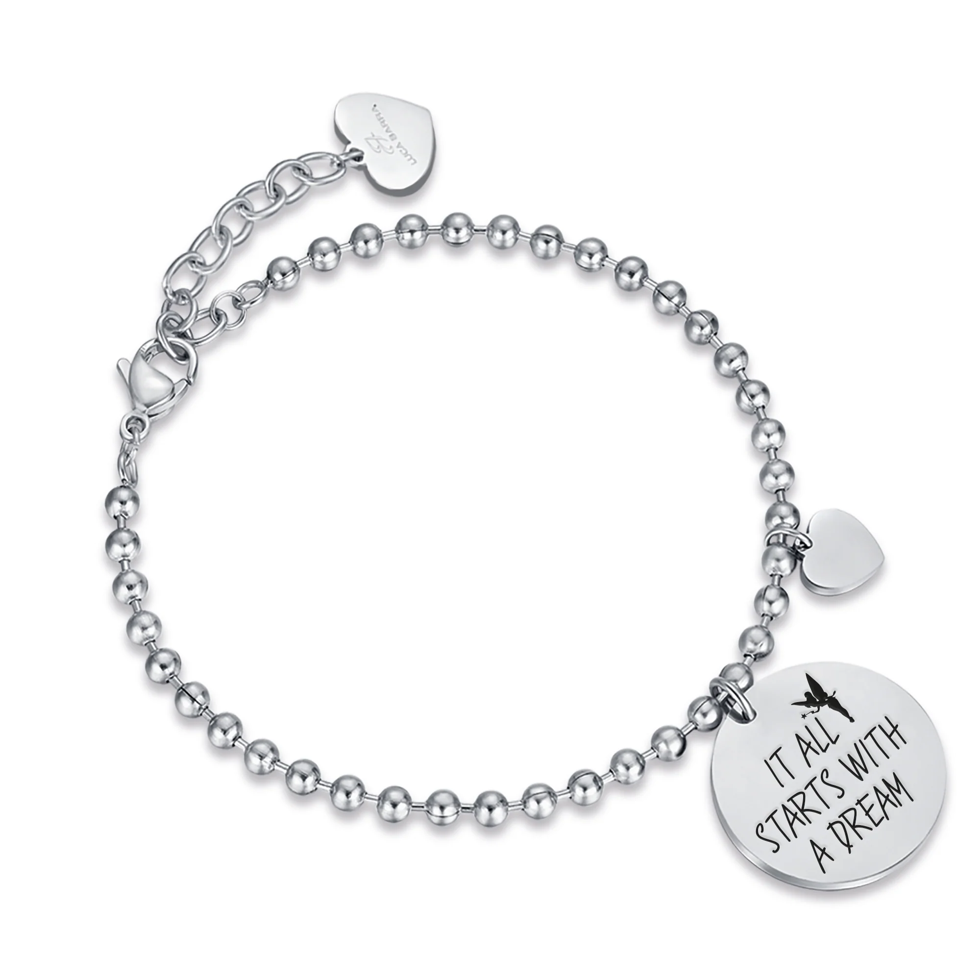 BRACCIALE IN ACCIAIO "IT ALL STARTS WITH A DREAM" - Image 2
