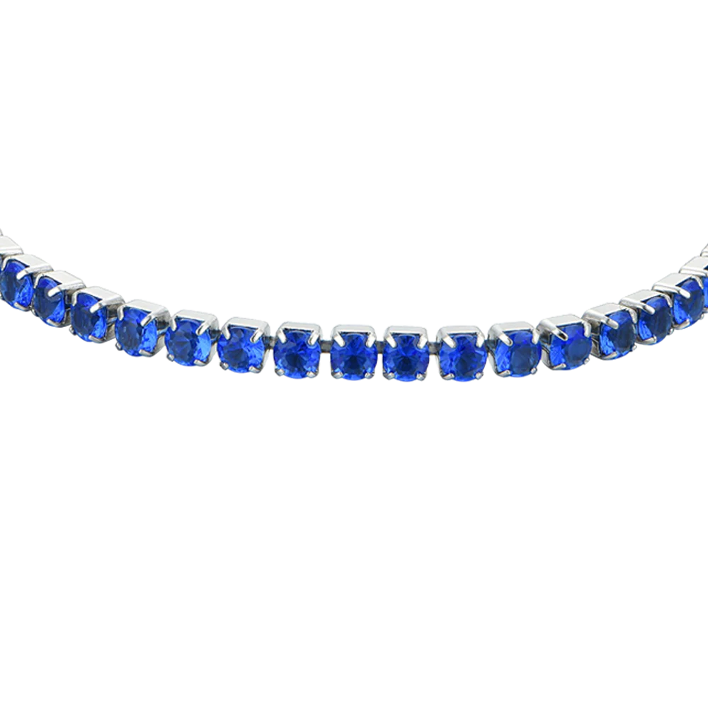 BRACCIALE TENNIS DONNA CRISTALLI BLU - Image 4