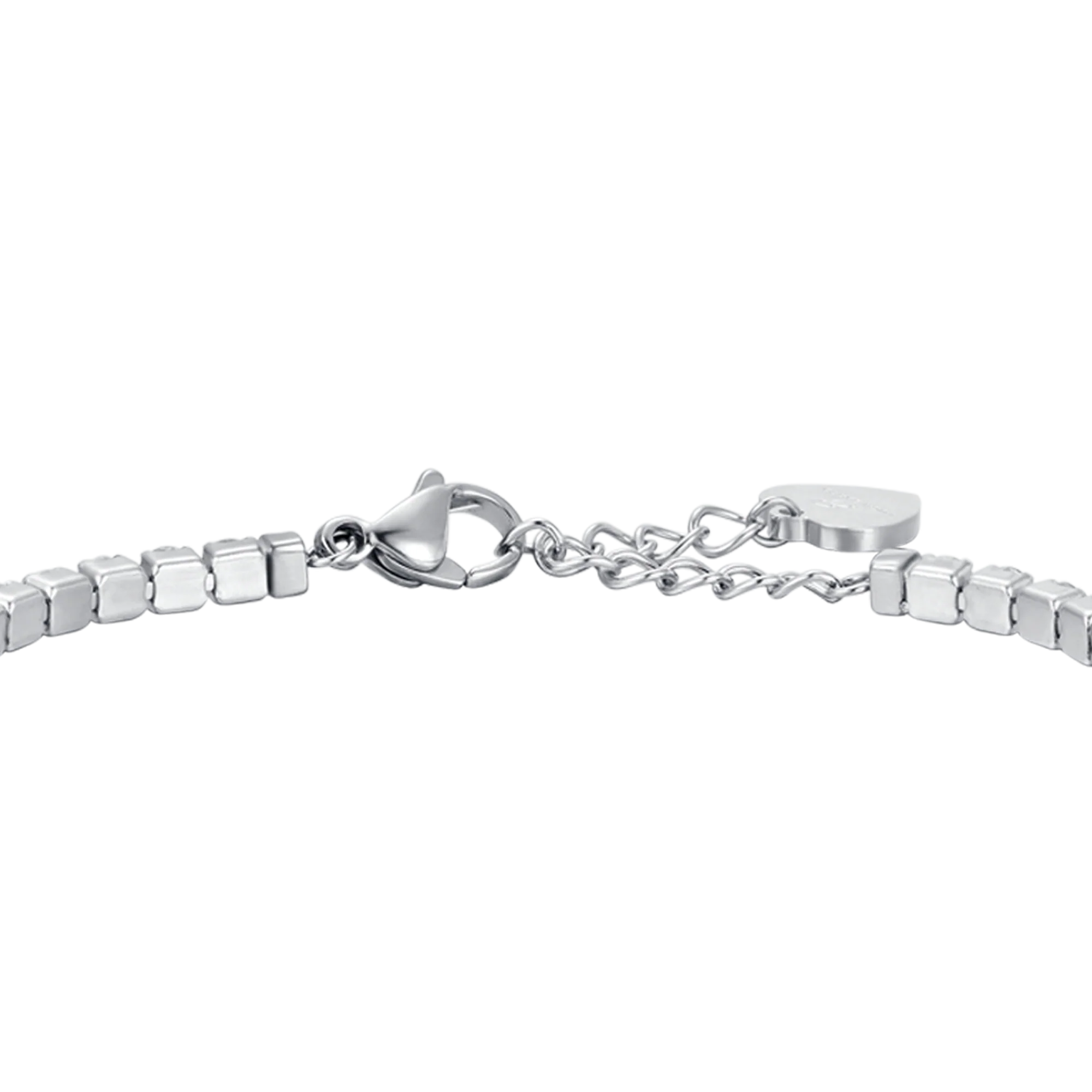BRACCIALE TENNIS DONNA IN ACCIAIO CON CRISTALLI BIANCHI DA 4 MM - Image 5