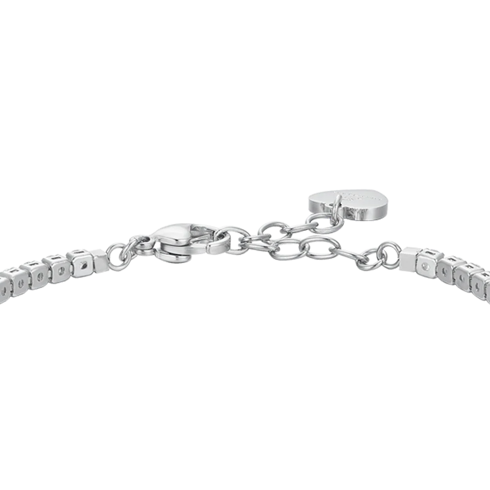 BRACCIALE TENNIS DONNA IN ACCIAIO CRISTALLI E ZIRCONE - Image 5