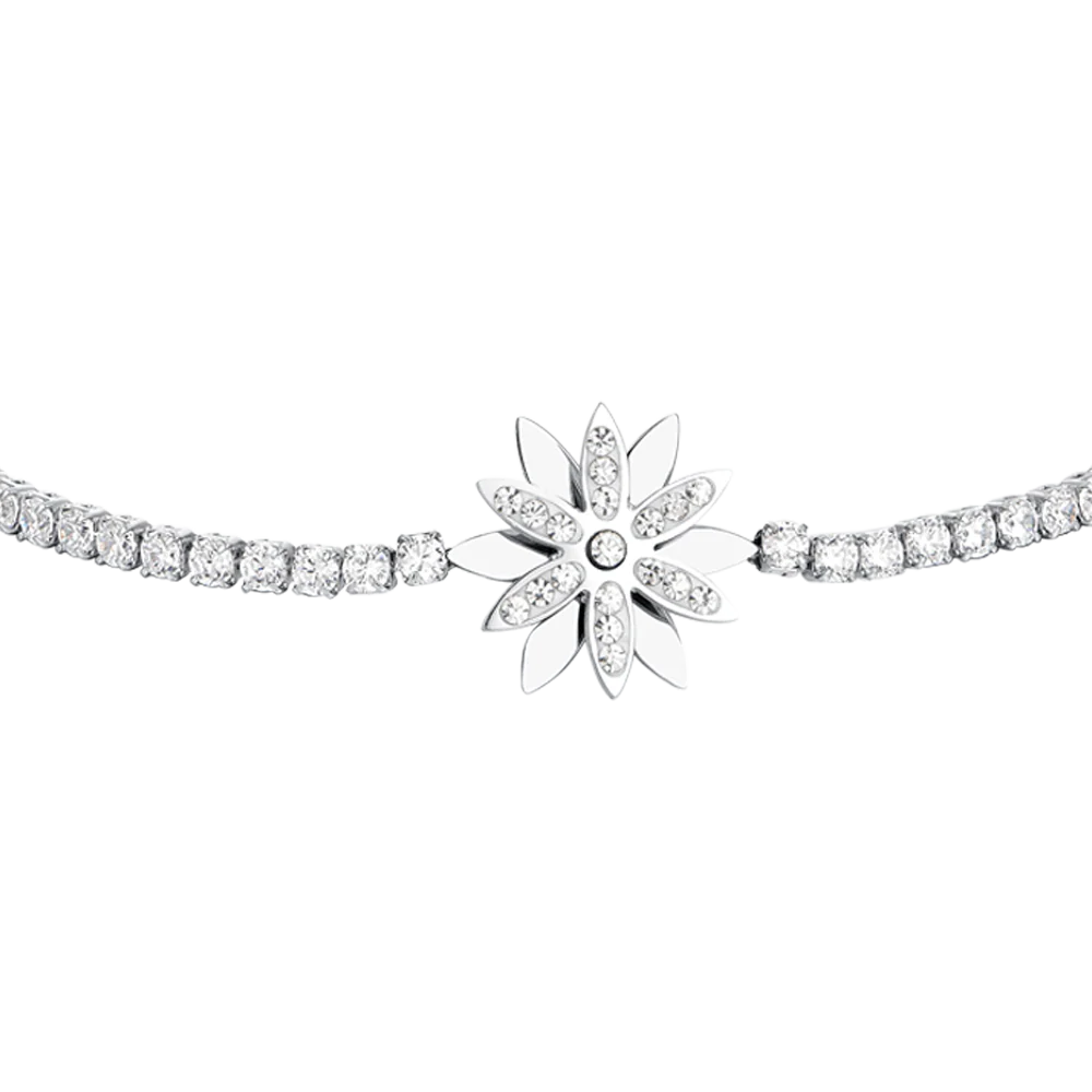 BRACCIALE TENNIS DONNA IN ACCIAIO FIORE GIREVOLE - Image 5