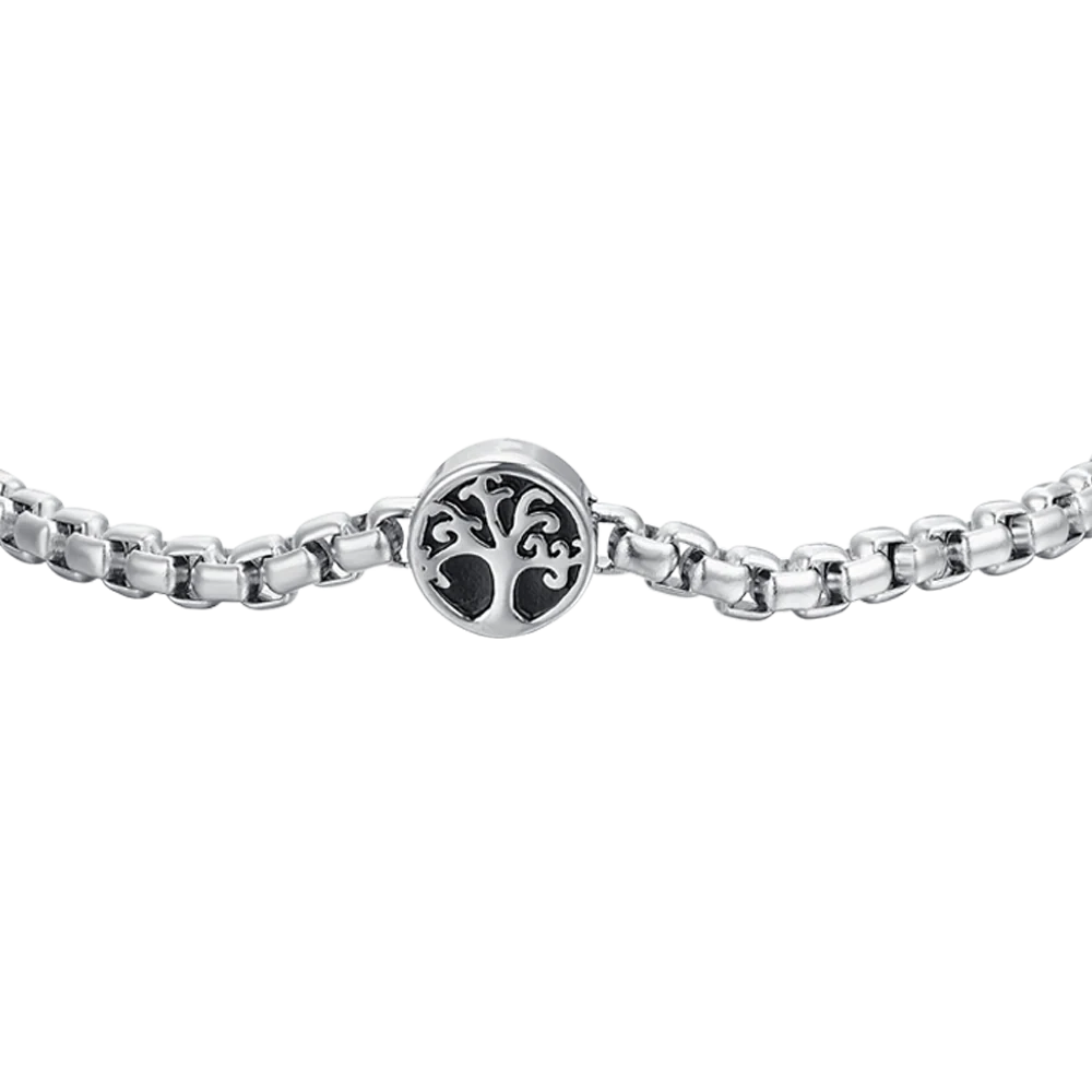 BRACCIALE UOMO IN ACCIAIO ALBERO DELLA VITA - Image 4