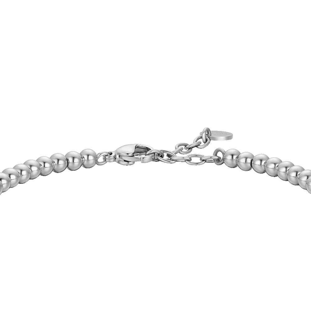 BRACCIALE UOMO IN ACCIAIO CON ELEMENTI IN EMATITE NERA - Image 5