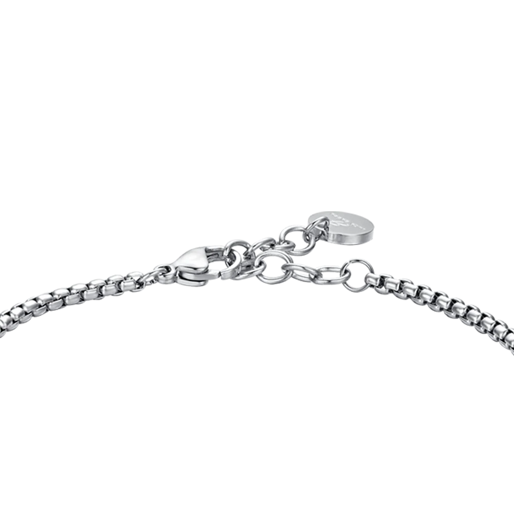 BRACCIALE UOMO IN ACCIAIO CON ELEMENTI IP BLU E SILVER - Image 5