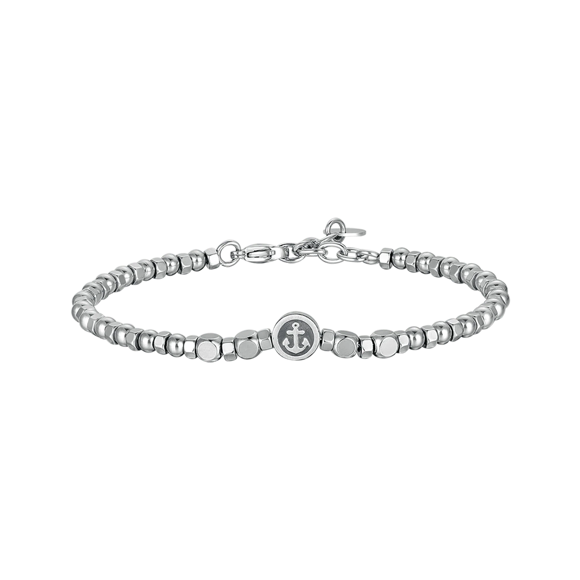BRACCIALE UOMO IN ACCIAIO CON ELEMENTO ANCORA