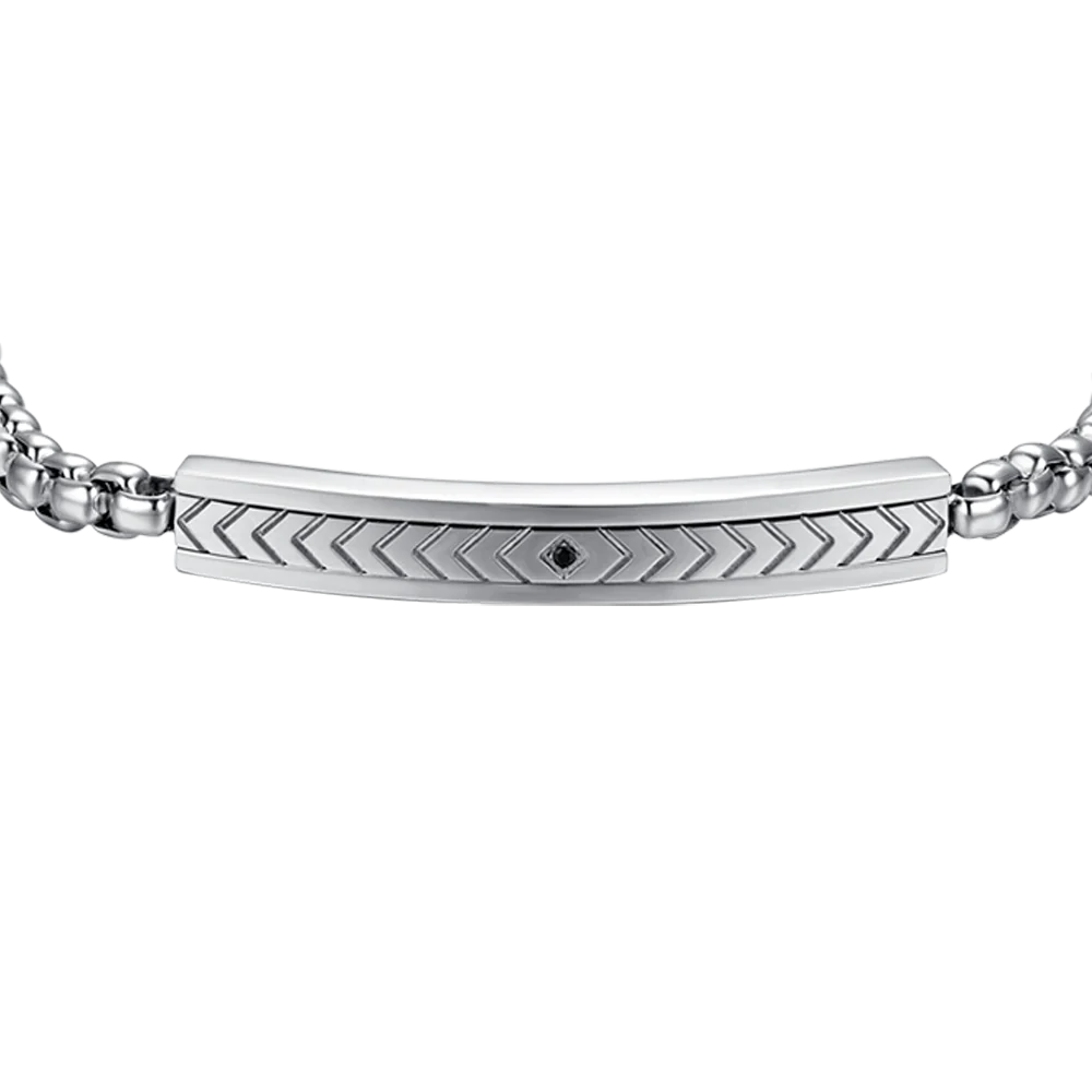 BRACCIALE UOMO IN ACCIAIO CON ELEMENTO IN ACCIAIO - Image 4