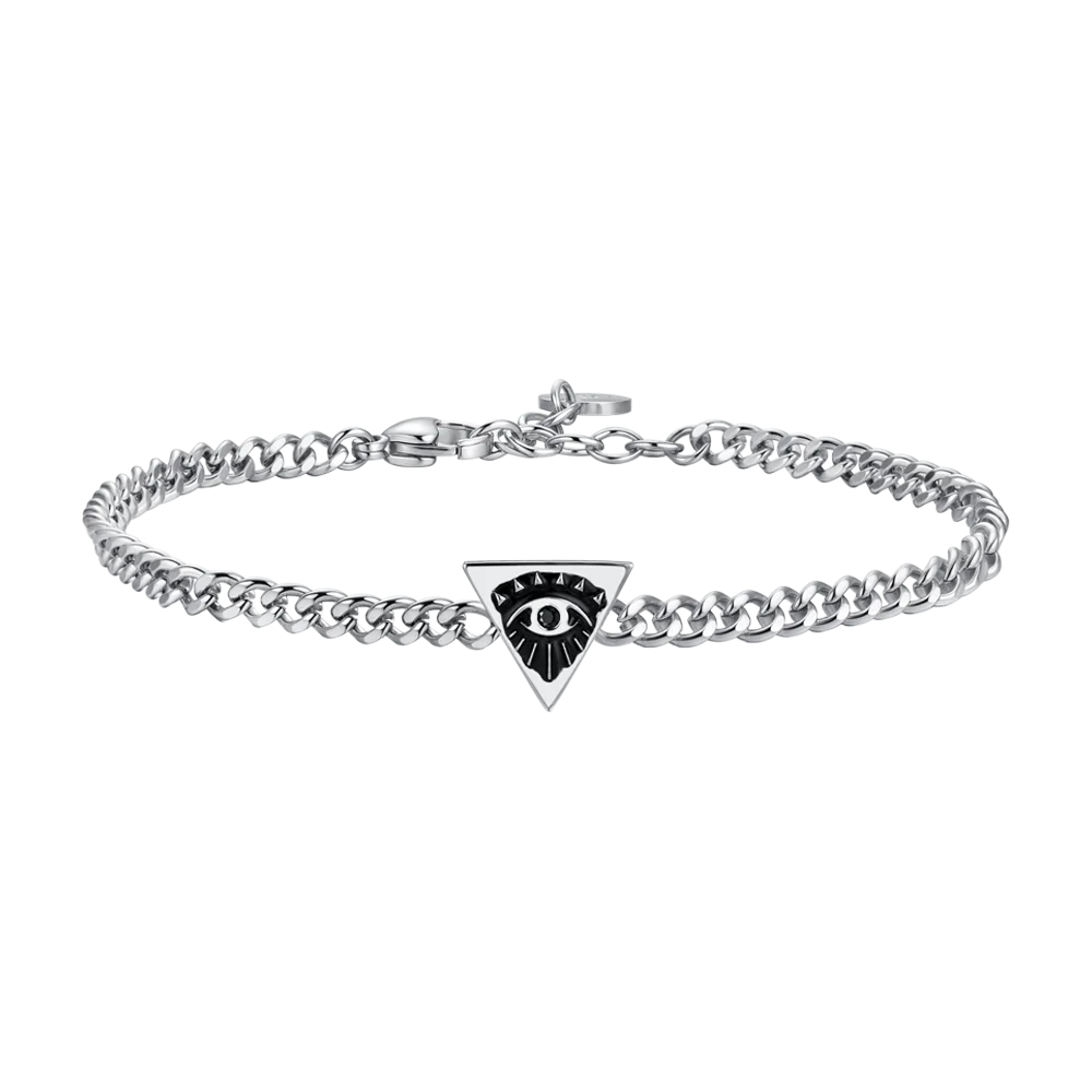 BRACCIALE UOMO IN ACCIAIO CON OCCHIO