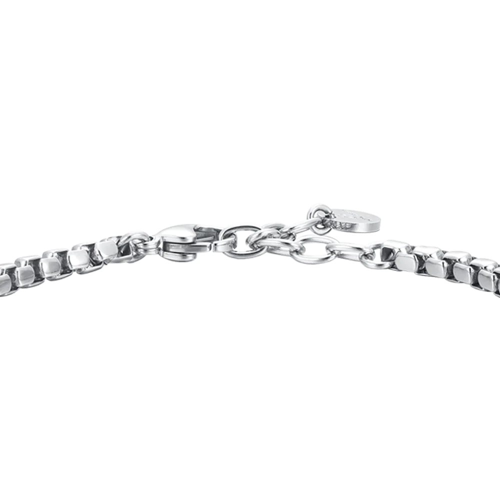 BRACCIALE UOMO IN ACCIAIO CON PIASTRA IP ROSE - Image 5