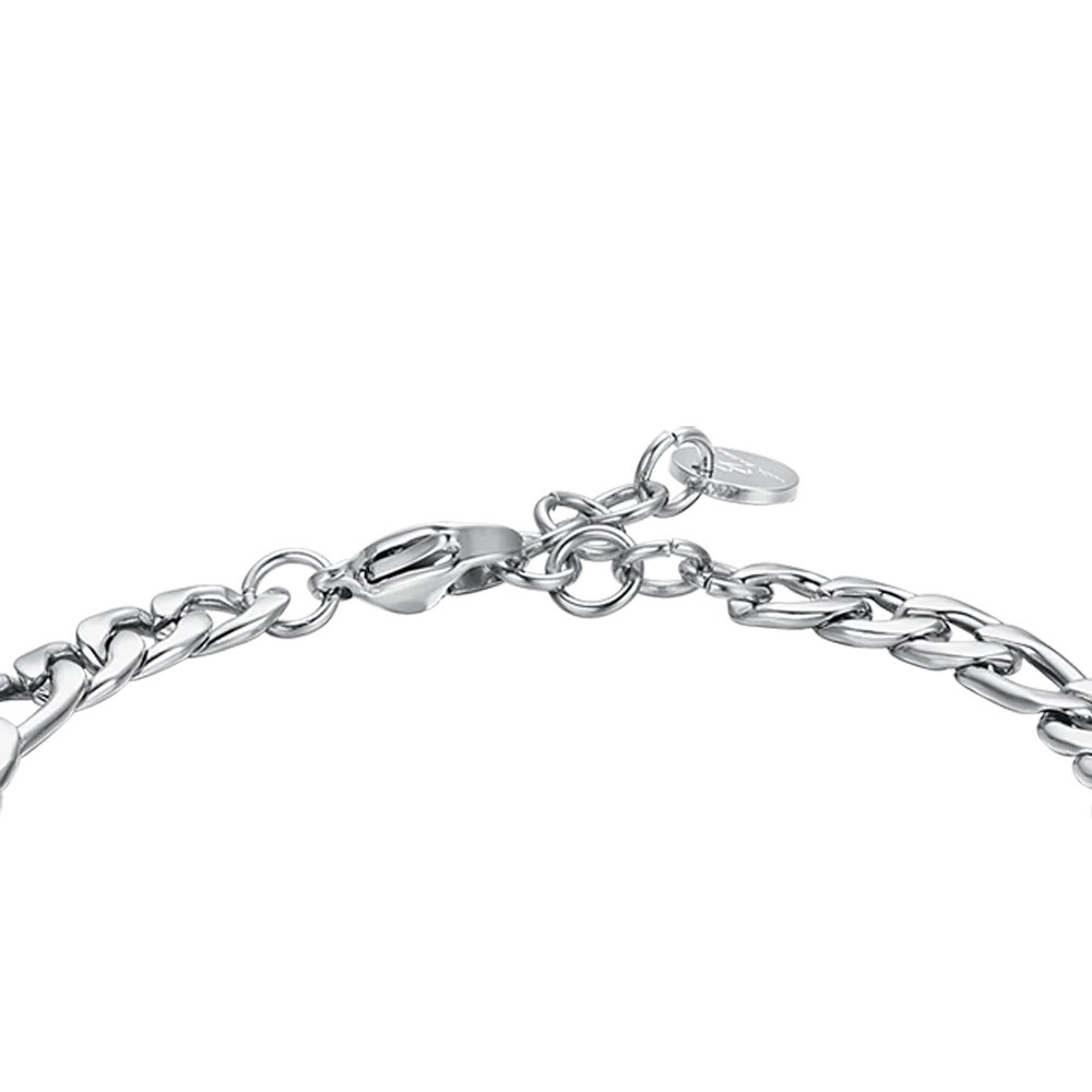 BRACCIALE UOMO IN ACCIAIO CON PIASTRA SILVER - Image 5