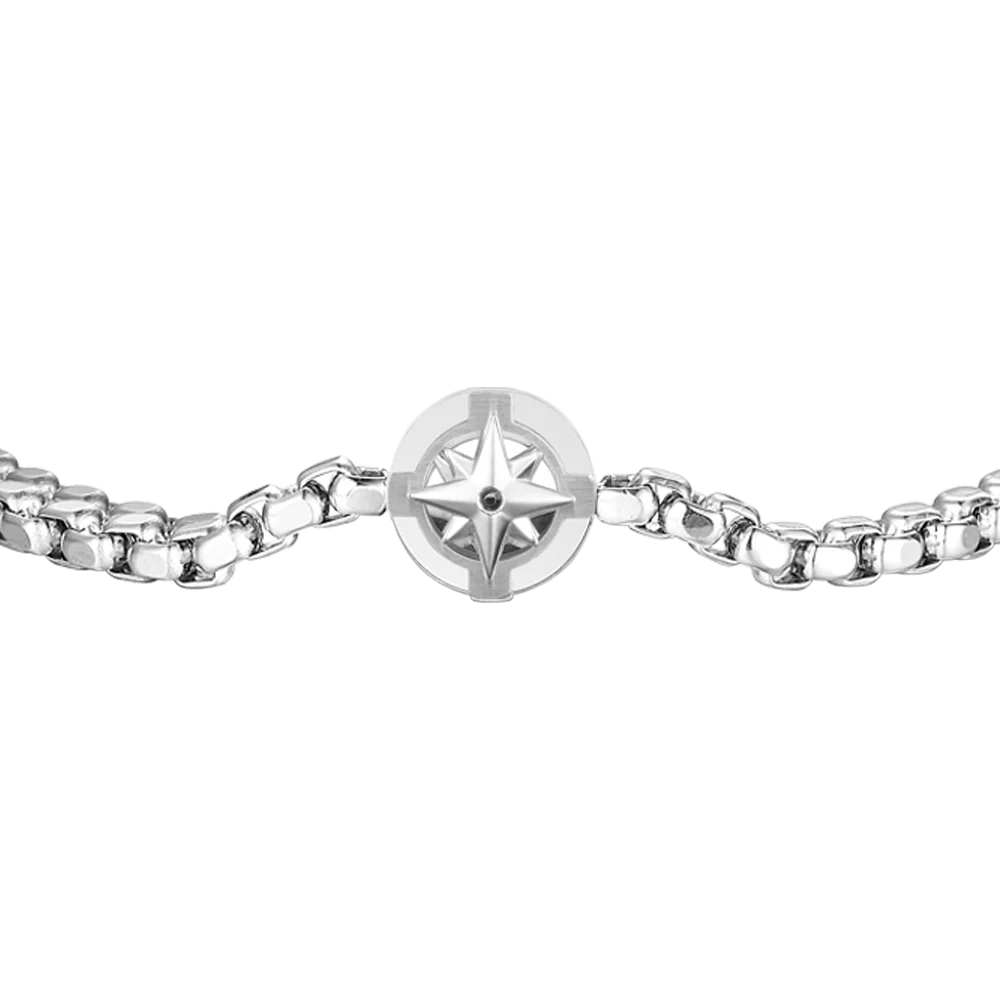BRACCIALE UOMO IN ACCIAIO CON ROSA DEI VENTI - Image 4