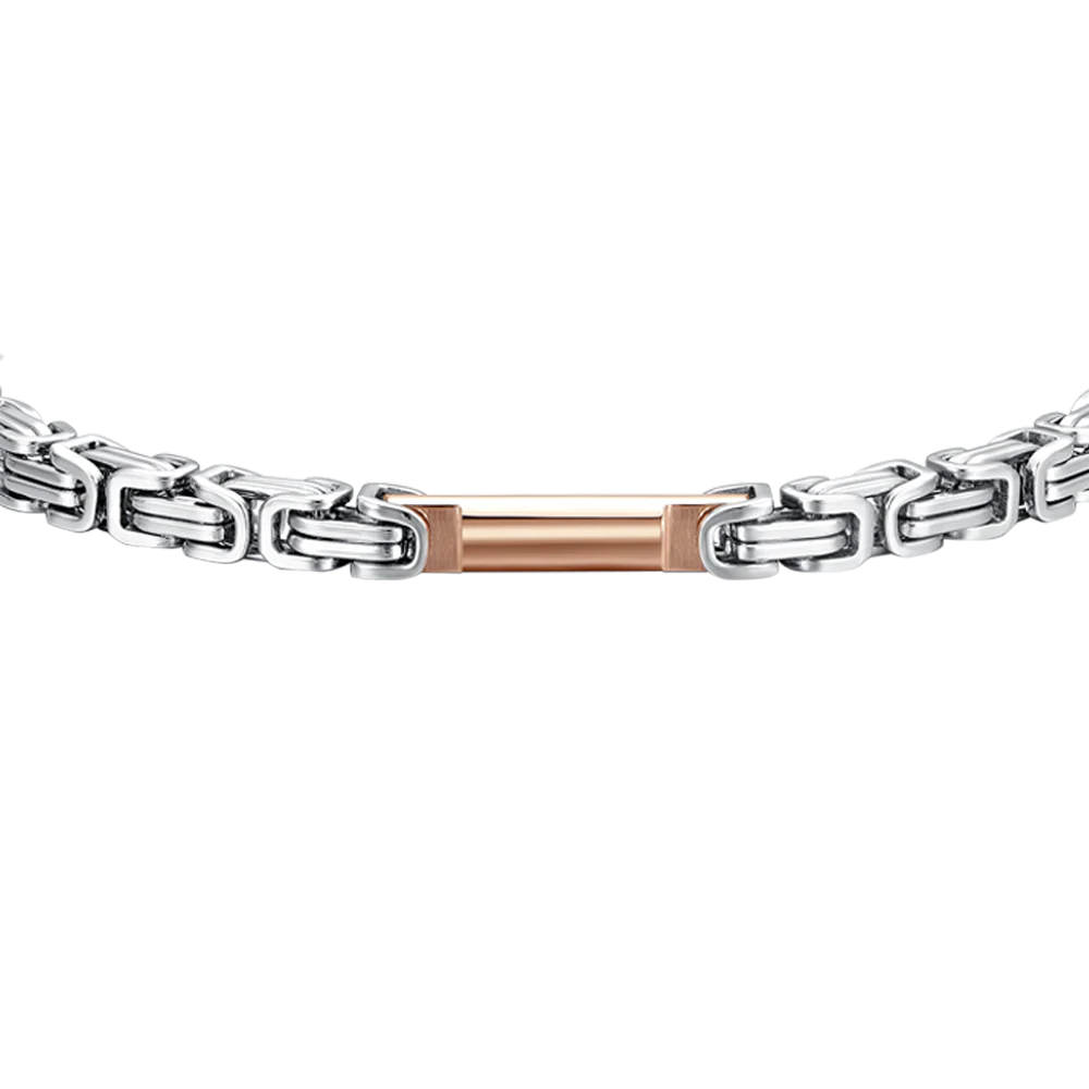 BRACCIALE UOMO IN ACCIAIO ELEMENTO IP ROSE - Image 4