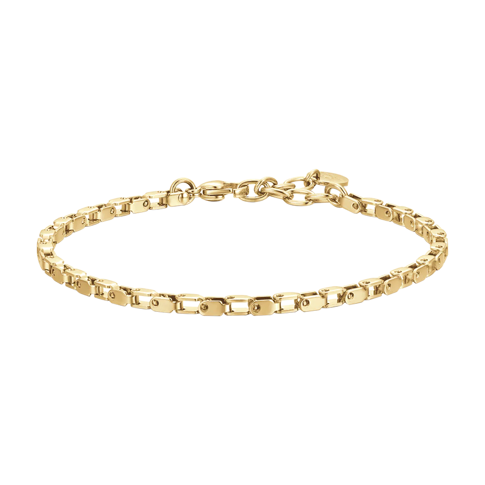 BRACCIALE UOMO IN ACCIAIO IP GOLD