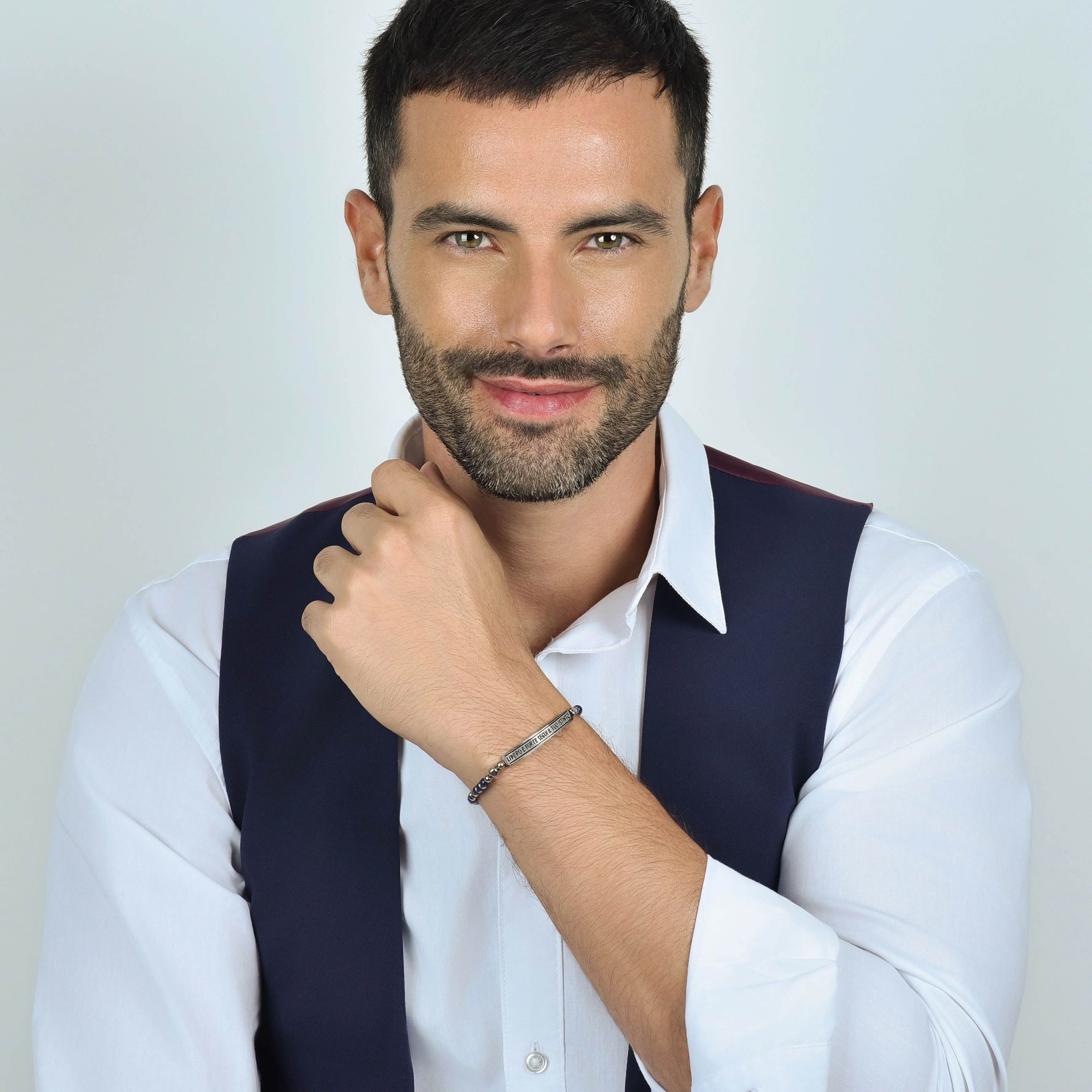 BRACCIALE UOMO IN ACCIAIO LIBERO E FORTE SEGUI IL TUO ISTINTO - Image 3