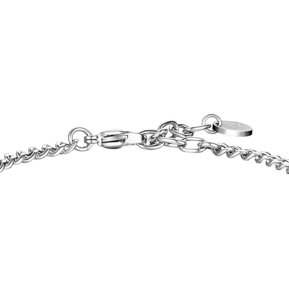 BRACCIALE UOMO IN ACCIAIO, PIASTRA CON ELEMENTO IP NERO - Image 5
