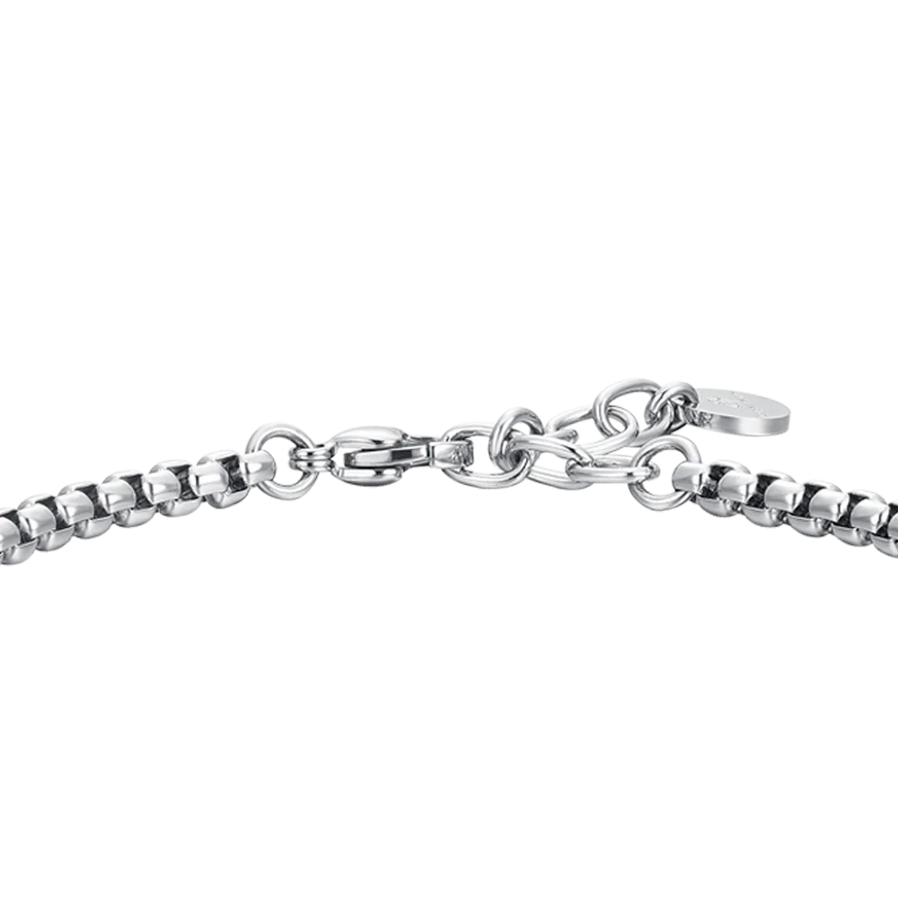 BRACCIALE UOMO IN ACCIAIO PIASTRA E ZIRCONE - Image 5