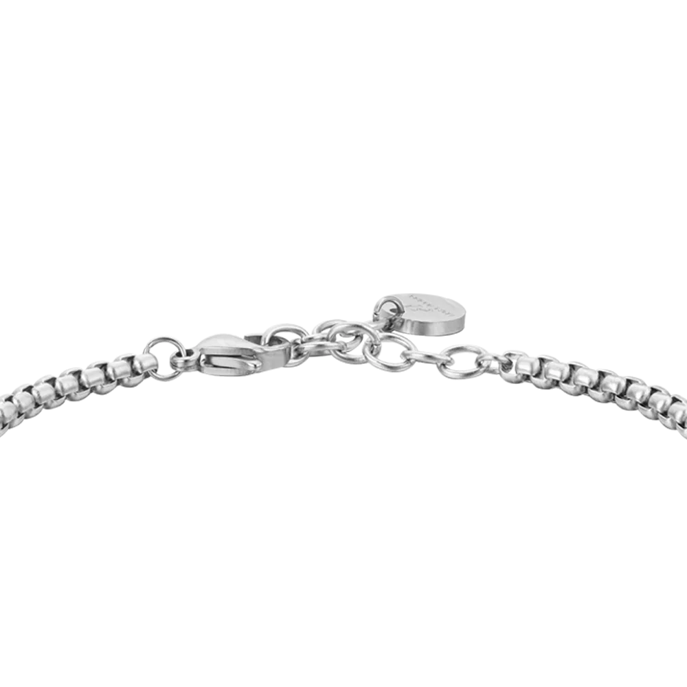 BRACCIALE UOMO IN ACCIAIO PIETRE TURCHESI - Image 5