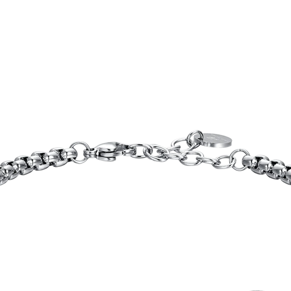 BRACCIALE UOMO IN ACCIAIO SEGNO ZODIACALE CANCRO PIASTRA - Image 7