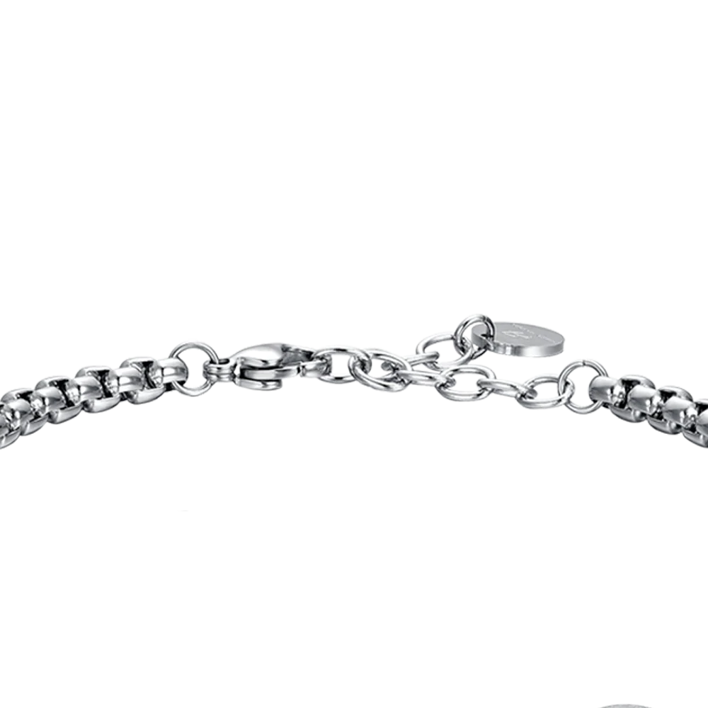 BRACCIALE UOMO IN ACCIAIO SEGNO ZODIACALE SCORPIONE PIASTRA - Image 7