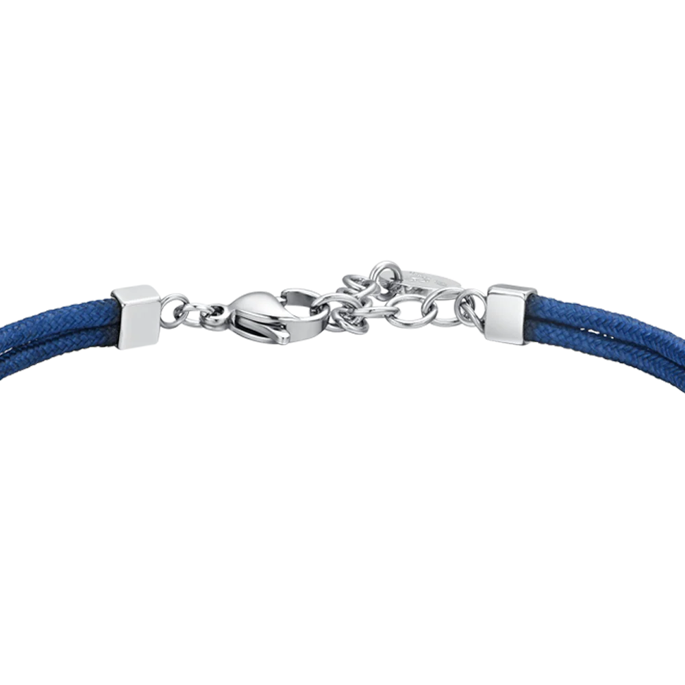 BRACCIALE UOMO IN CORDA BLU E ANCORA - Image 5