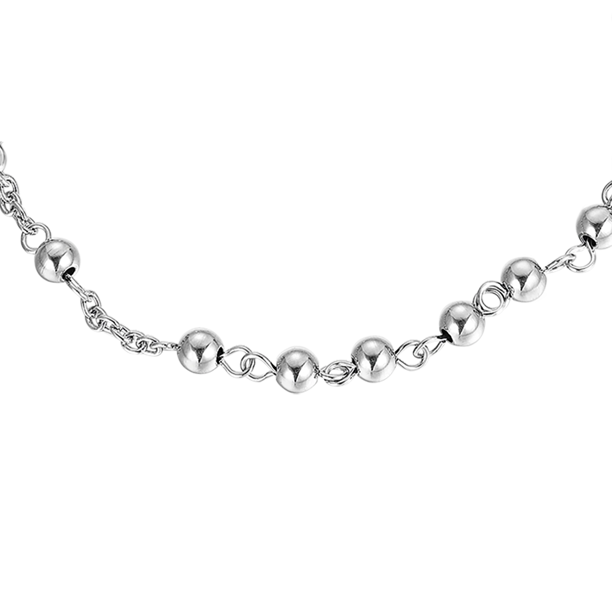 BRACCIALE UOMO ROSARIO IN ACCIAIO CON SFERE ACCIAIO - Image 4