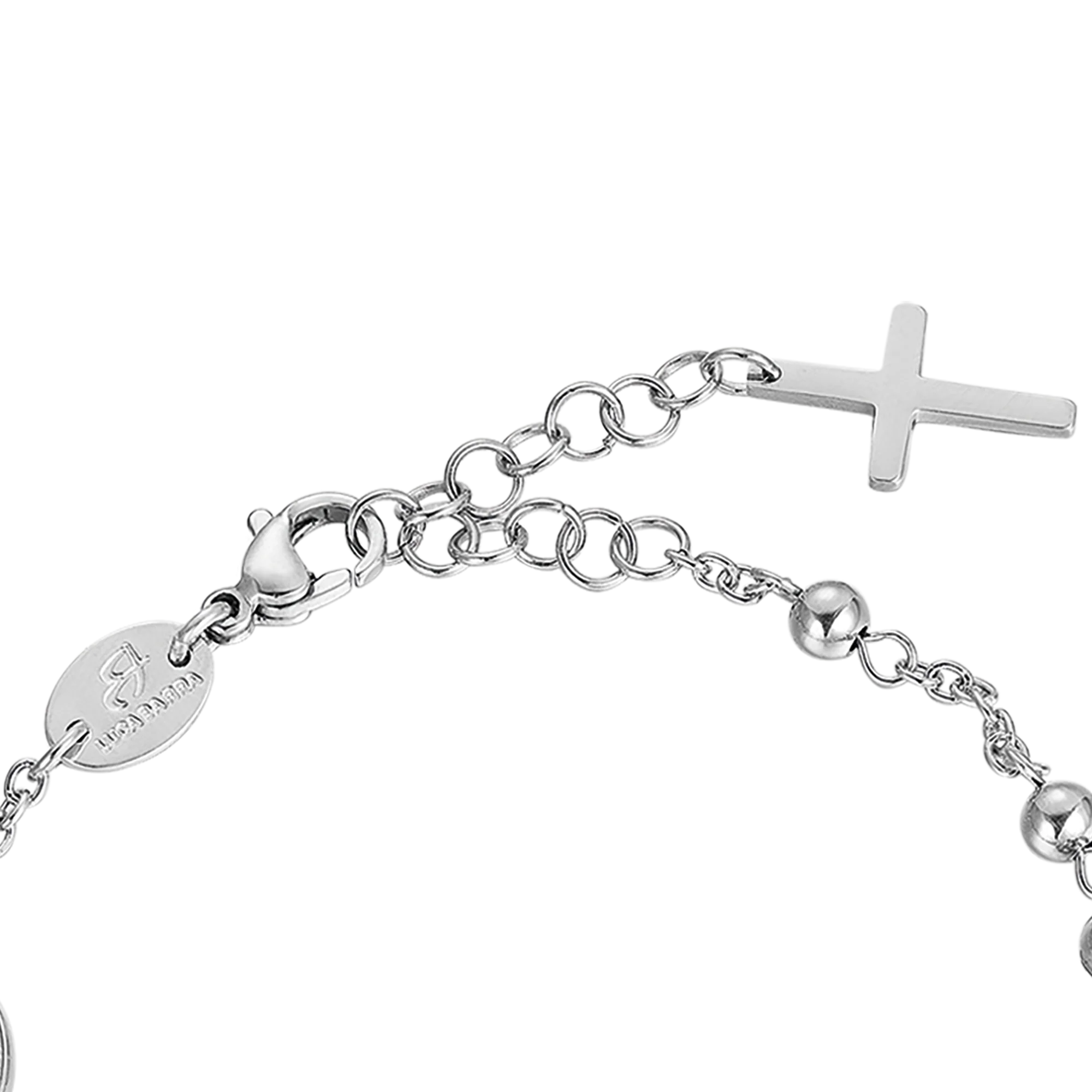 BRACCIALE UOMO ROSARIO IN ACCIAIO CON SFERE ACCIAIO - Image 5