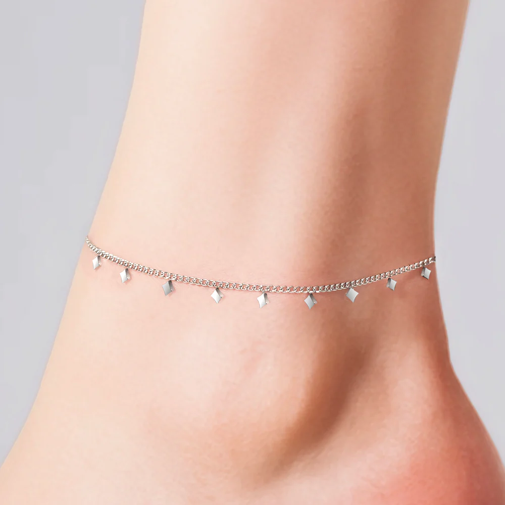 CAVIGLIERA DONNA IN ACCIAIO CON ROMBI - Image 2