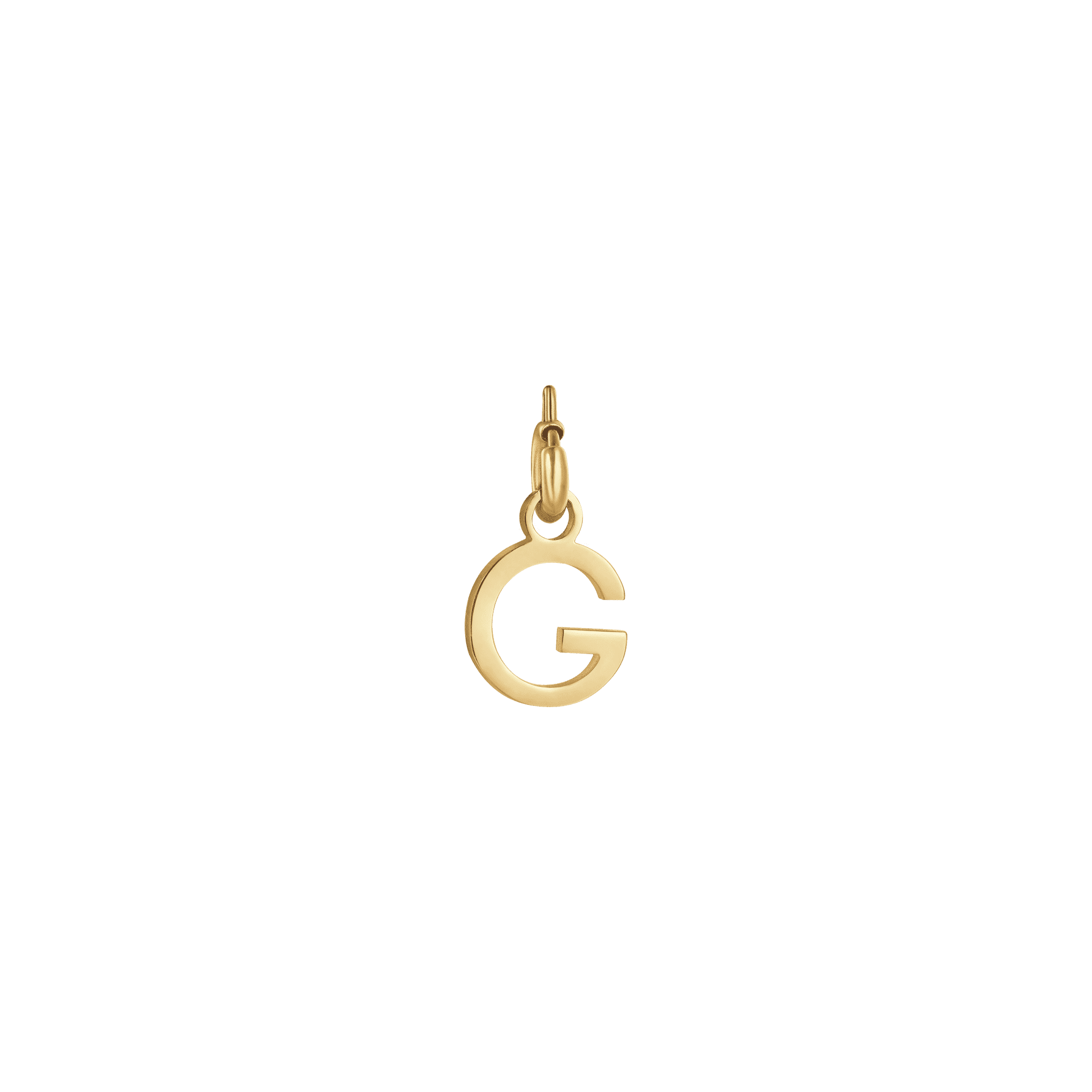 CHARM LETTERA G IN ACCIAIO DORATO
